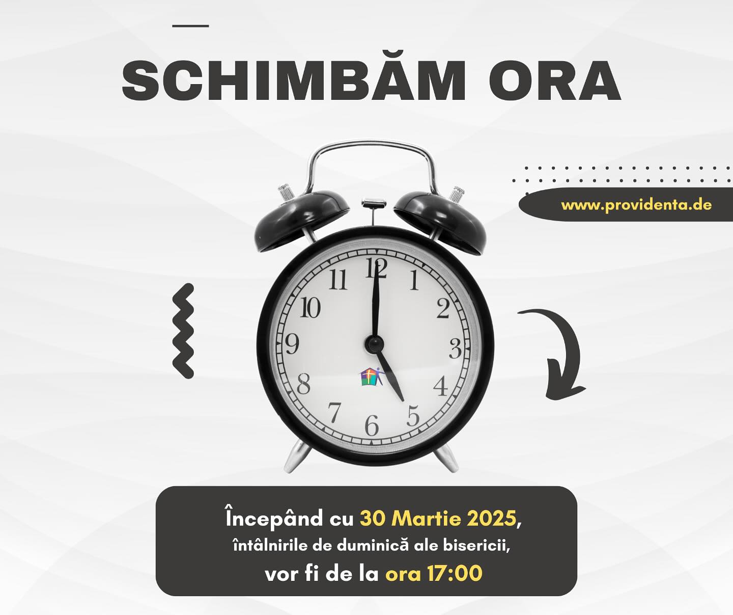 Biserica Baptista Germania - Schimbare ora de vară