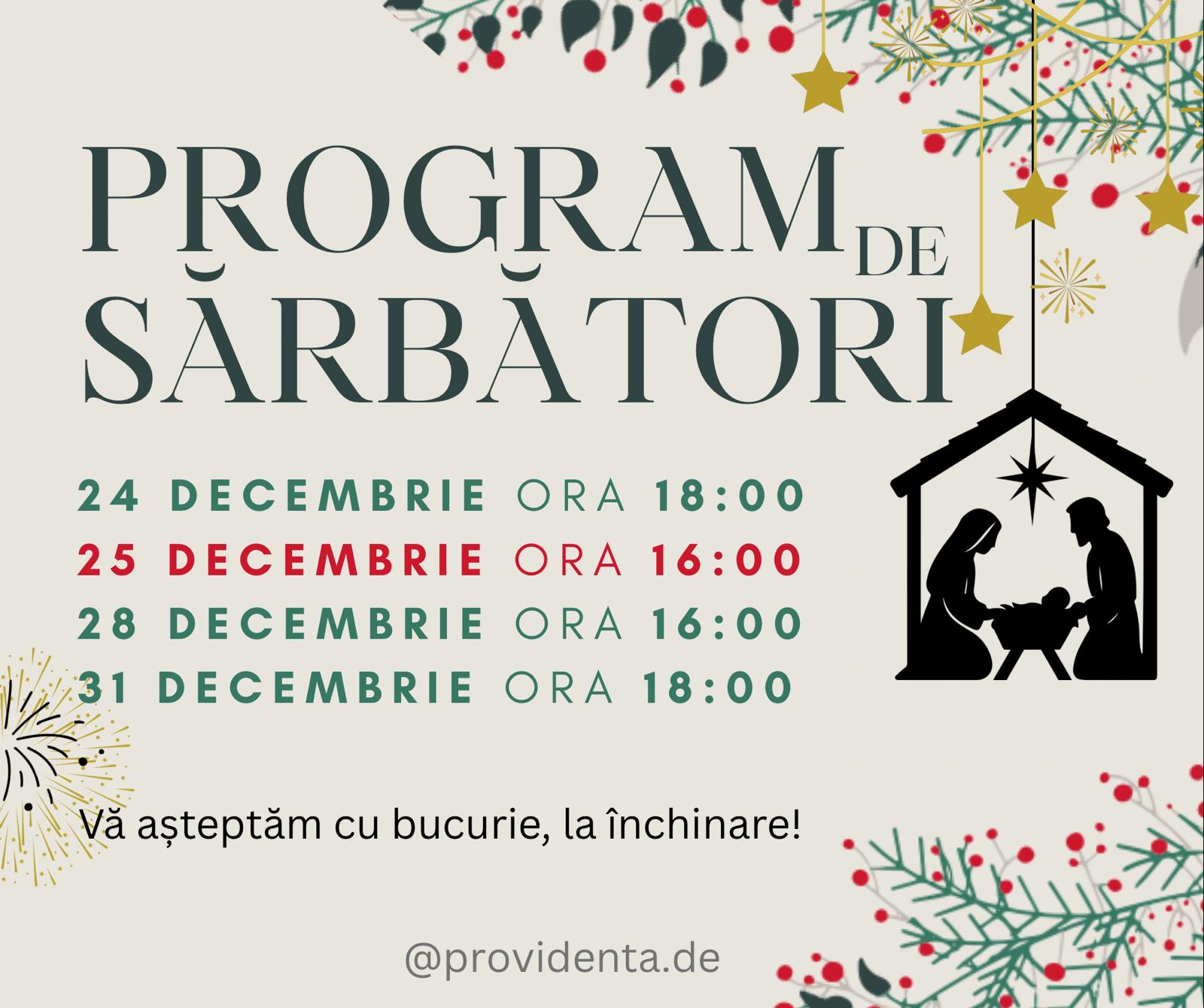 Biserica Baptista Germania - Craciun si anul nou